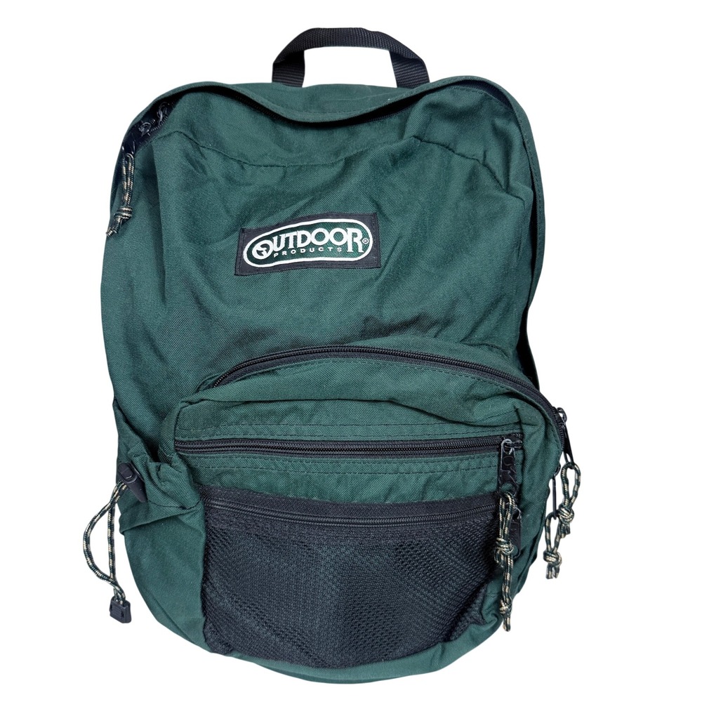 Outdoor Products Backpack Unisex OS Green Suede Bottom Vintage Made in USA